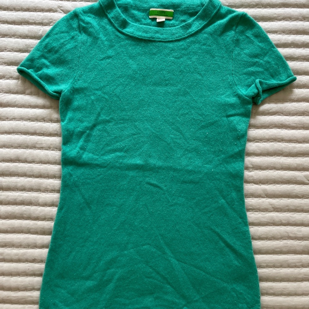 J. Crew 100% Cashmere Sweater Tee Size XXS Like New